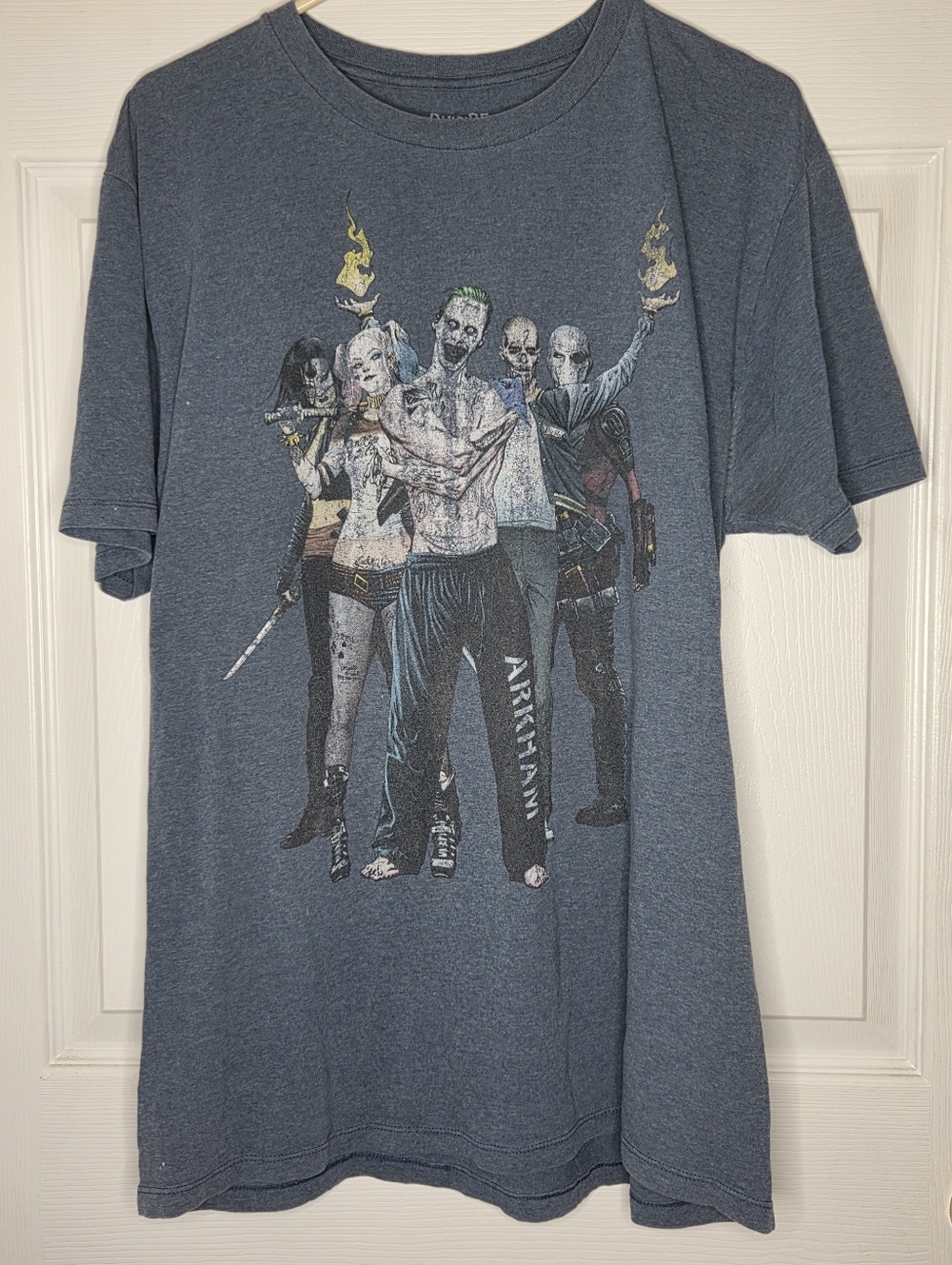 DC Comics Suicide Squad (Deadshot, Harley, Joker, Diablo) Tshirt Mens Size XL